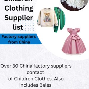 ULTIMATE CHILDREN CLOTHING SUPPLIERS LIST