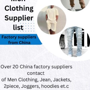 MEN CLOTHING SUPPLIERS LIST