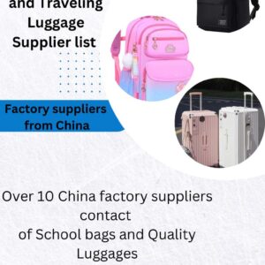 SCHOOL BAGS AND TRAVELLING LUGGAGE SUPPLIERS LIST