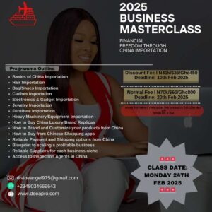 2025 BUSINESS MASTERCLASS